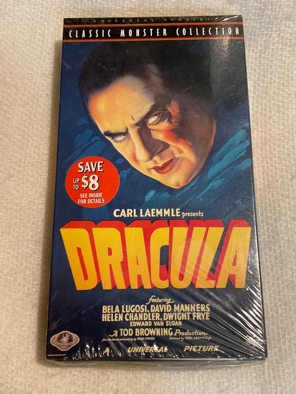 NEW Dracula (VHS, 1931) - Sealed - 1999 Classic Monster Collection - Bela Lugosi